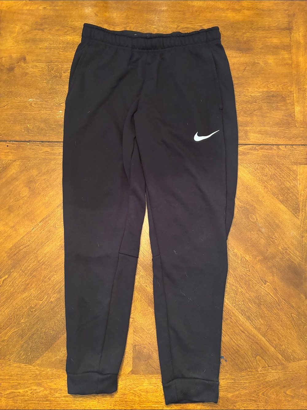 Nike Black Joggers with White Swoosh